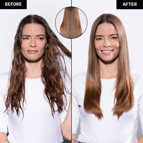 FoxyBae Wet-to-Slay 2-in-1 Hot Air Styler - Ceramic Dryer & Straightener - Fast Styling - Boar Hair Bristles - Ionic & Tourmaline Tech - Anti-Frizz & Less Heat Damage - 98°F - 257°F Temp (Blush)