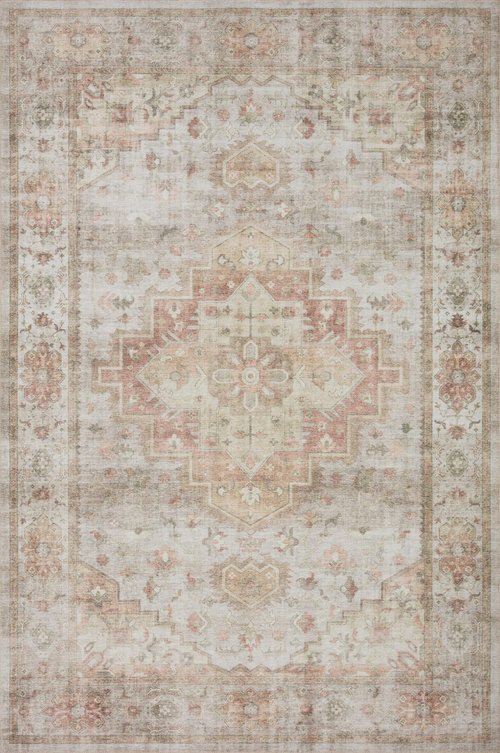 Loloi Heidi Collection HEI-02 Sage/Multi 3'-6" x 5'-6" Accent Rug