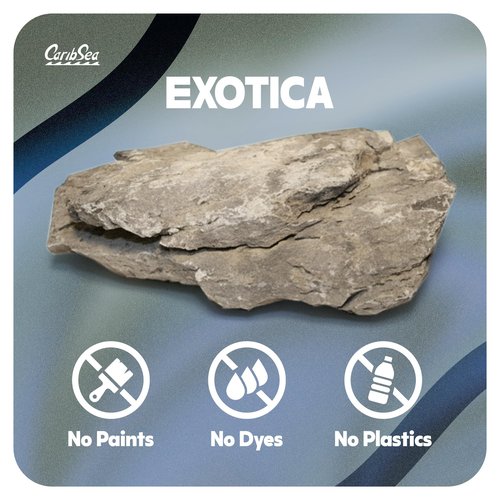 Carib Sea Exotica Mountain Aquascaping Stone - 25 lbs - Natural Rock for Aquascaping, Ideal for Freshwater Tanks, Enhances Aquatic Landscapes & Tank Aesthetics