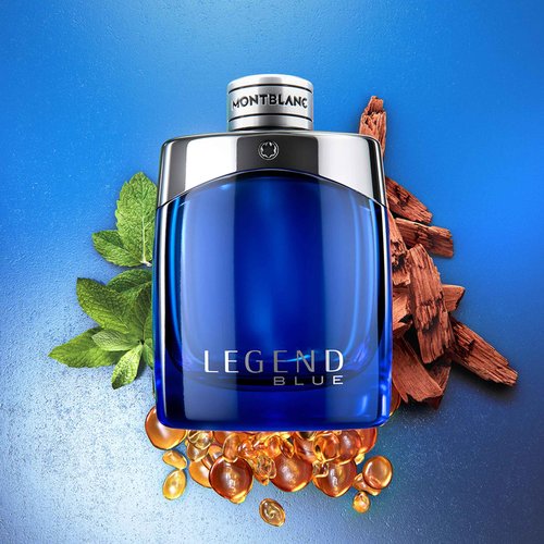 MONTBLANC - Legend Blue Eau de Parfum - Men's Fragrance - Woody Aromatic - With notes of Spearmint, Woody Accord & Ambroxan - 1.7 Fl Oz