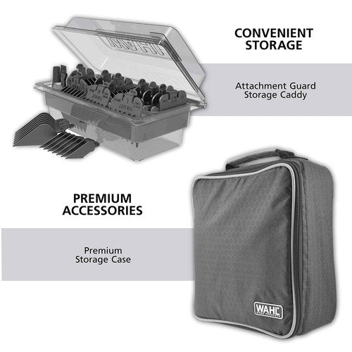 WAHL Lithium Pro Cordless Haircut & Touch Up Kit With Case, 23 Pieces