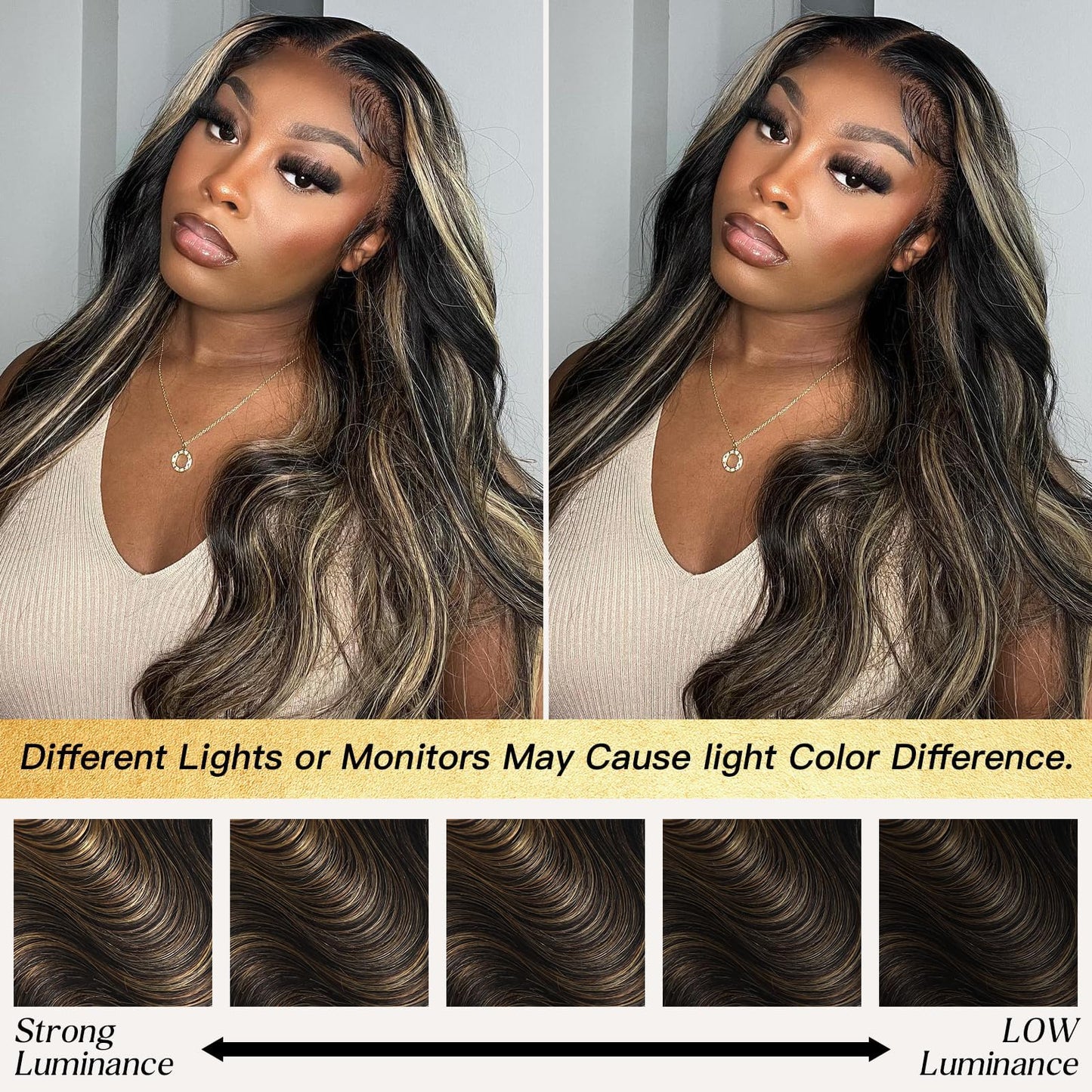 Honey Blonde Bundles Human Hair Highlighted Black and Blonde Bundles Body Wave Balayage Colored 12A 100% Brazilian Virgin Remy Human Hair 1b/27 Ombre Loose Wavy Sew In Weave 10 12 14 Inch