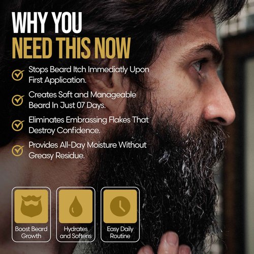 The Beard Struggle Men’s Beard Grooming Kit Includes Balm, Oil, Wash & Conditioner – Gold Collection, Asgardian Secret (8.11 fl oz)