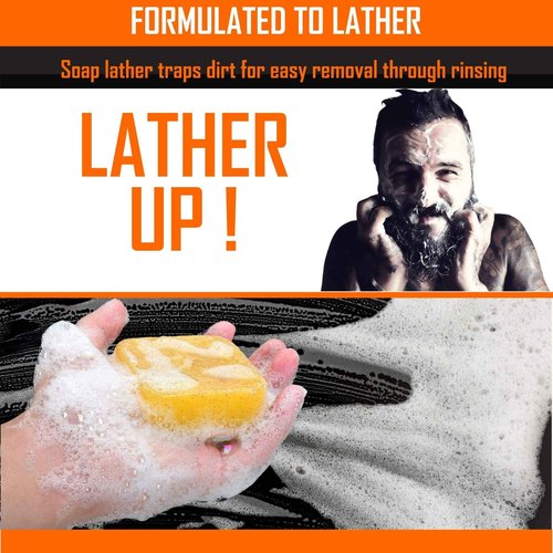 Tame's Beard Straightener for Men - Hair and Beard Armor - Orange Walnut Beard Soap - Bundle.