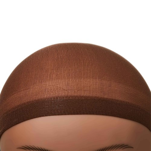 KISS RED STOCKING WIG CAP, 200PCS Bulk Box Secures your hair, long lasting, stays in place, light, lightweight, breathable, wig comfortable (Dark Brown)