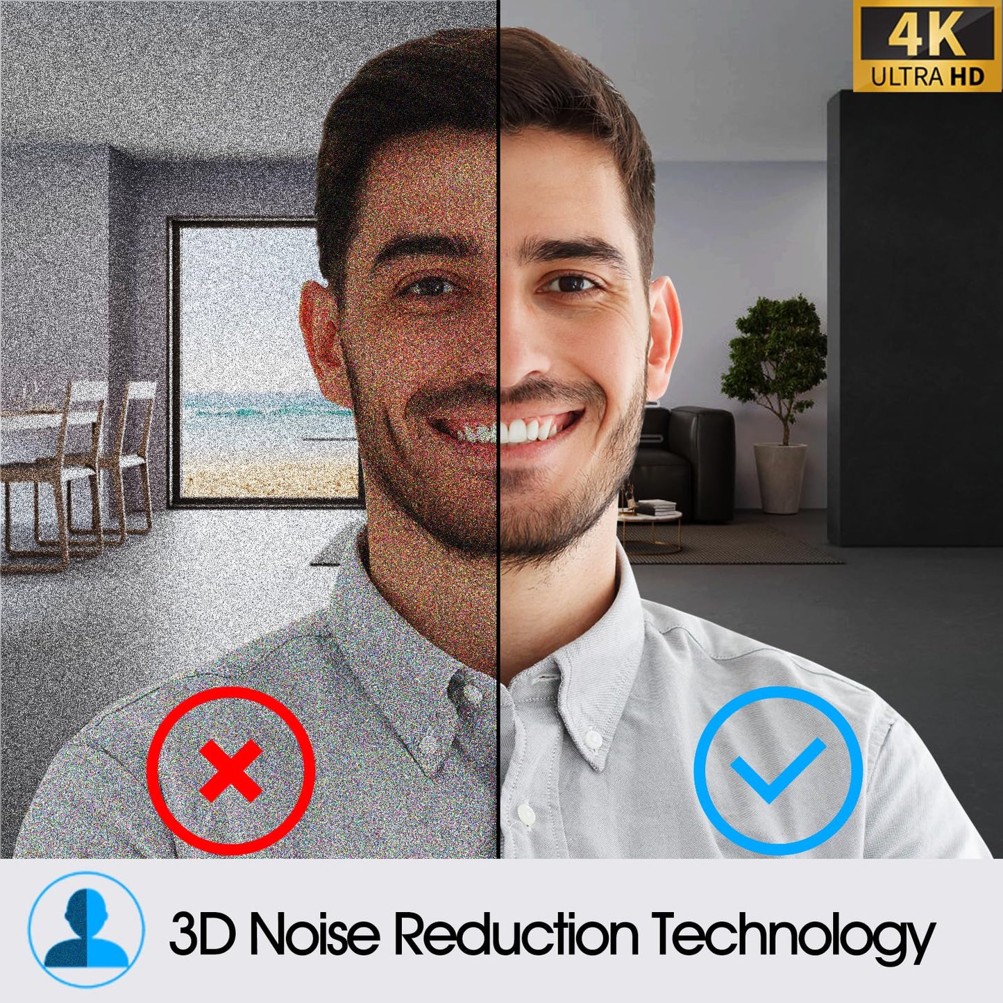 Angetube 4K Webcam with AI Tracking,Remote Control 4K Web Camera/10X Digital Zoom 1080P 60fps Web cam with USB 3.0 HDR/Dual Noise Cancelling Microphones for Video Calls/Meetings/Streaming/Skype/Zoom