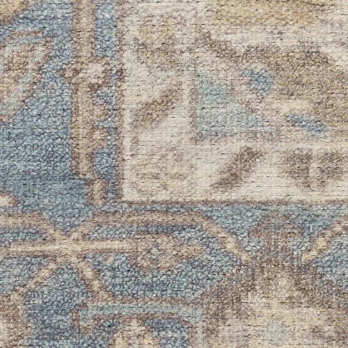 Nourison Home Vintage Washables Blue Green 5'3" x 7'3" Area Rug - Easy Clean, Non Shedding, Bed Room, Living Room, Dining Room, Kitchen (5' x 7')