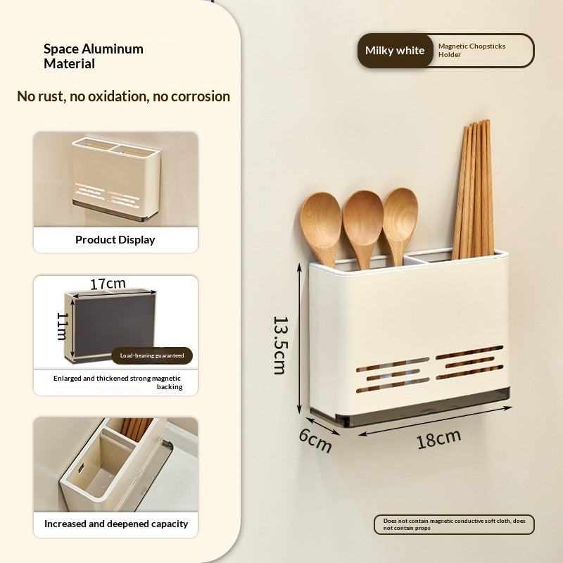 Magnetic Kitchen Knife Holder & Storage Rack - Aluminum Organizer with Variants
