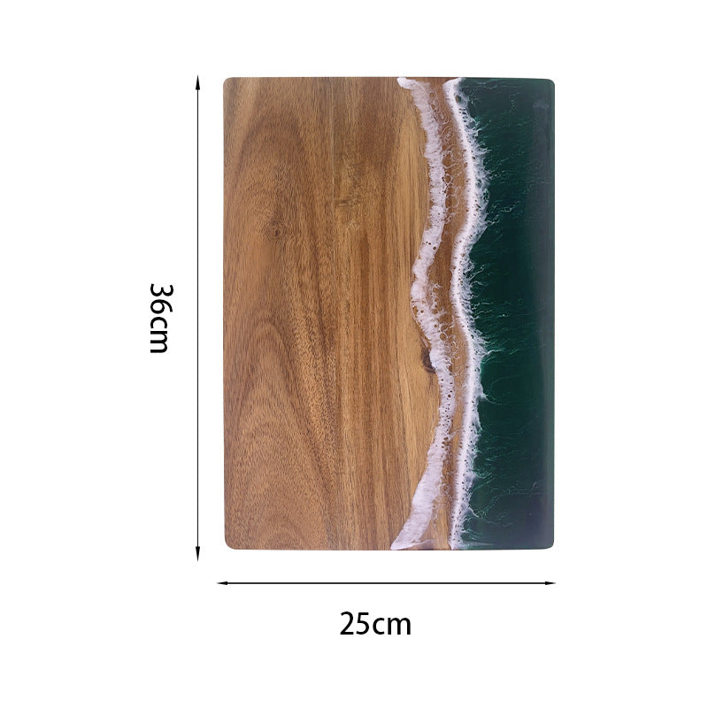 Wooden Chopping Board with Square Shape - Acacia Mangium Kitchen Cutting Board