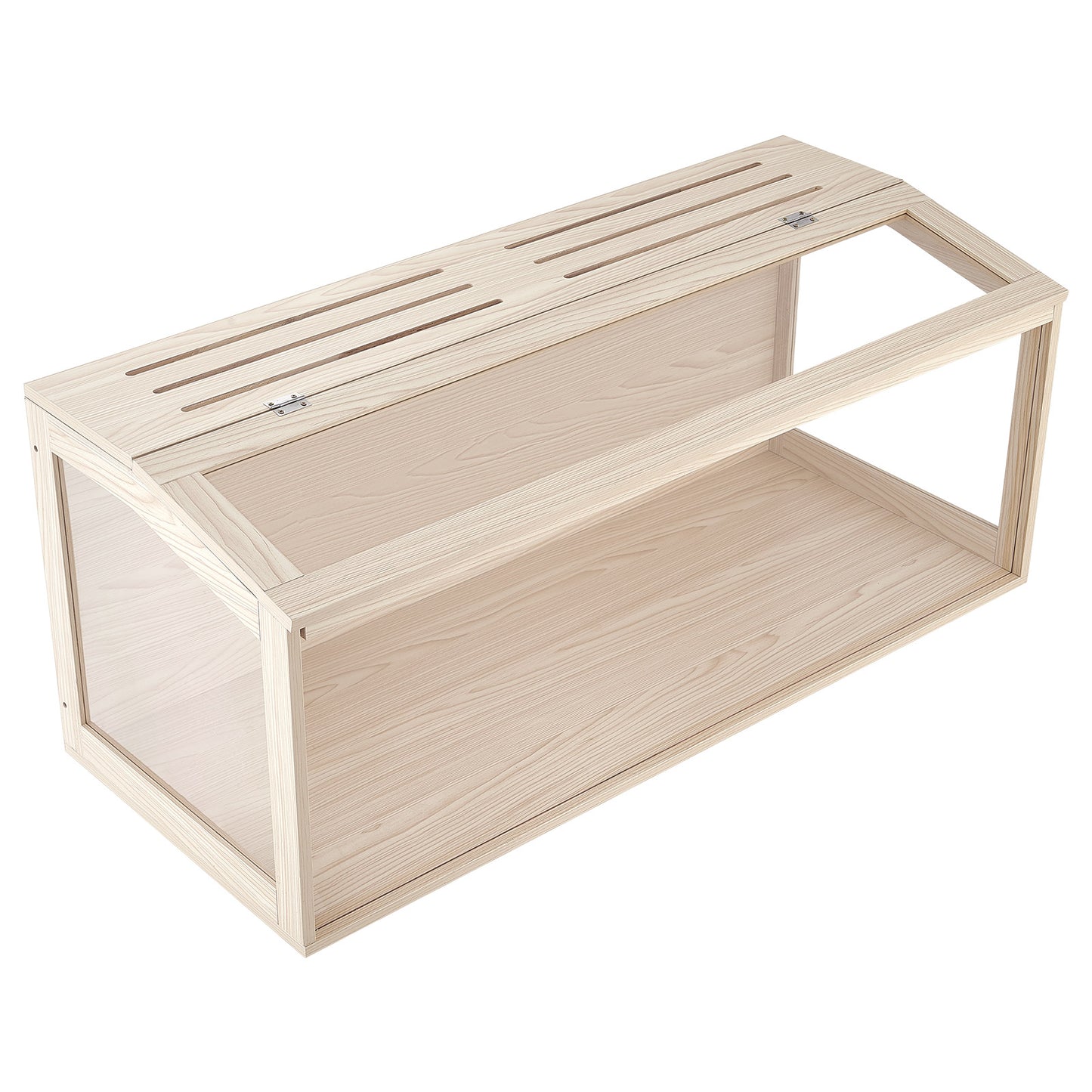 Large Wooden Hamster Cage 48x20.1x20.1 Inches with Acrylic Viewing & Open Top
