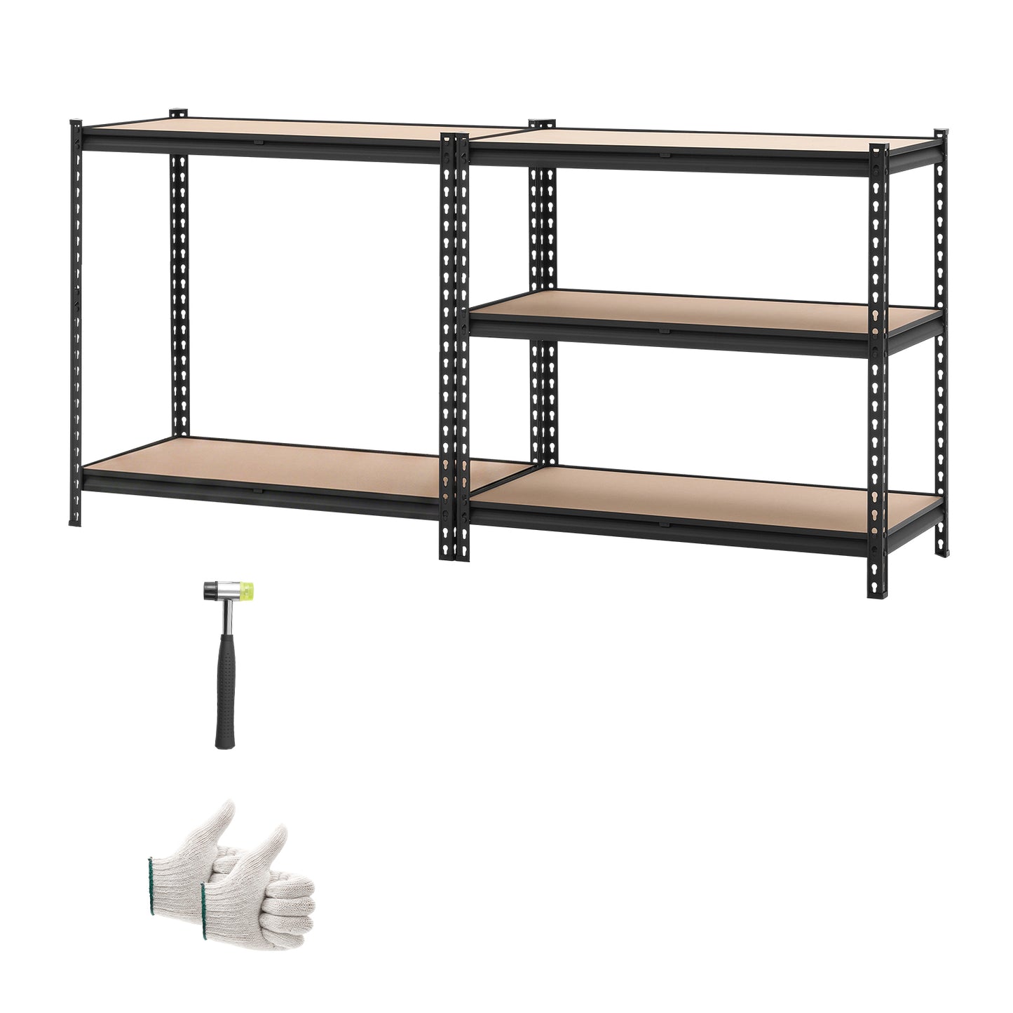 Heavy Duty 5-Tier Garage Storage Shelves - 2000 Lbs Capacity Metal Utility Rack, Adjustable Shelving Unit for Warehouse Basement Kitchen