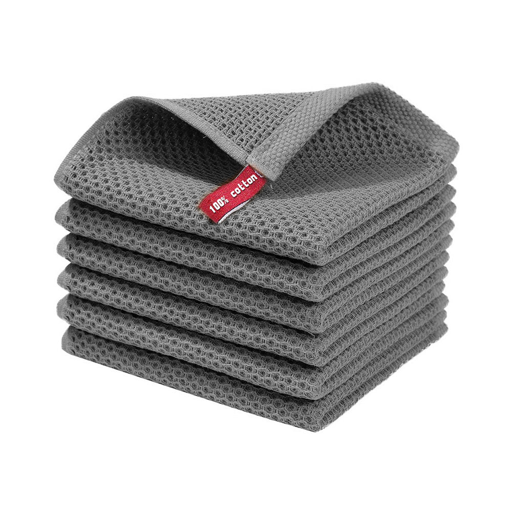 Cotton Honeycomb Dishcloths - Absorbent Thickened Kitchen Cleaning Cloths Set