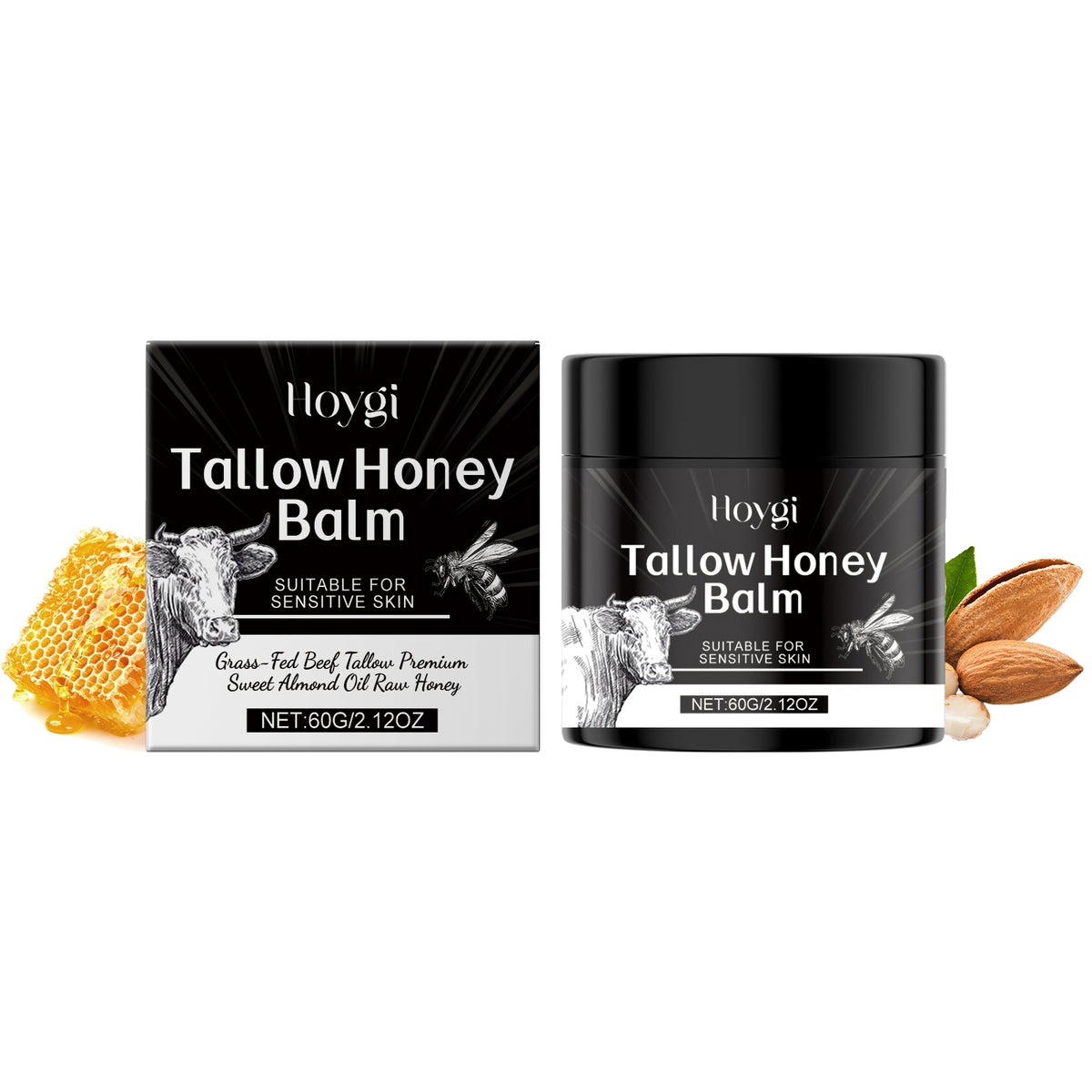 Tallow Honey Body Balm 60g Moisturizer for Skin Care