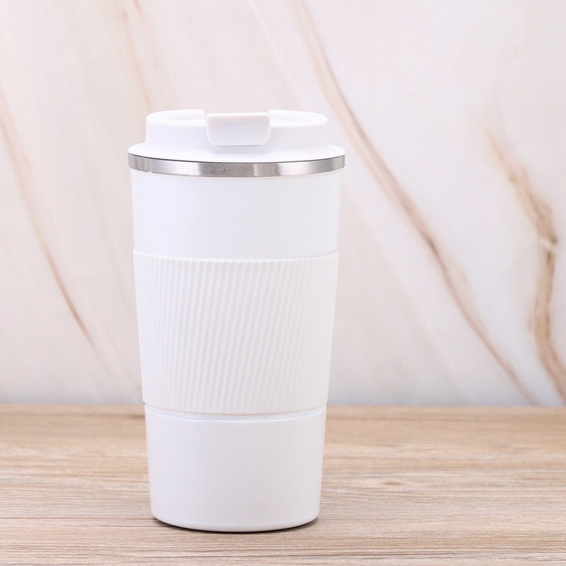 Stainless Steel Double-Layer Vacuum Insulated Coffee Cup - 380ml