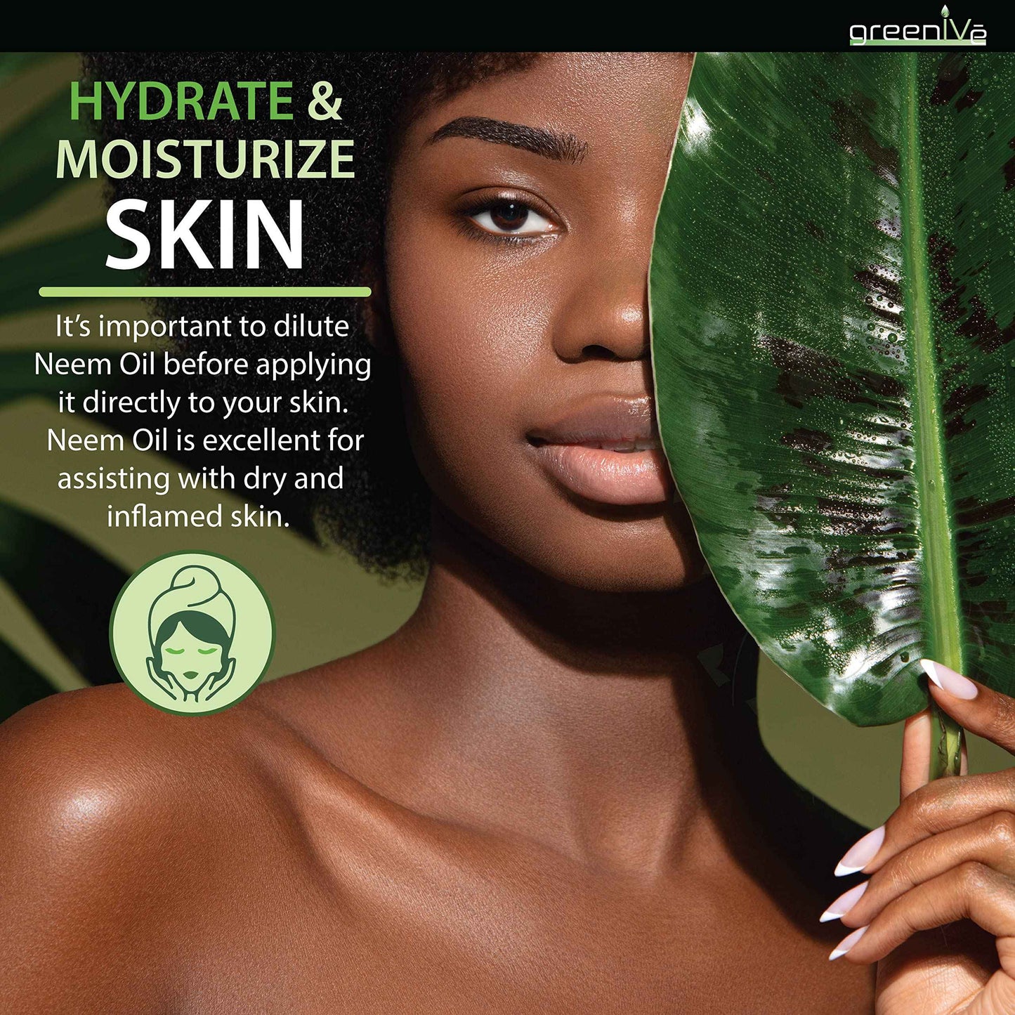 GreenIVe Neem Oil, 100% Cold Pressed Virgin, Pure Unrefined, 128 Fl Oz (1 Gallon), Natural Plant-Based, Non-GMO