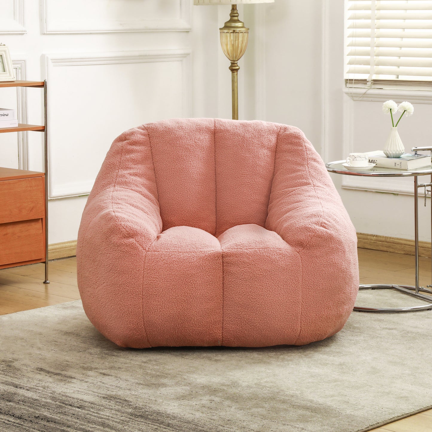 Bean Bag Chair With Filler, Sofa Tufted Soft Stuffed Filling, Fluffy