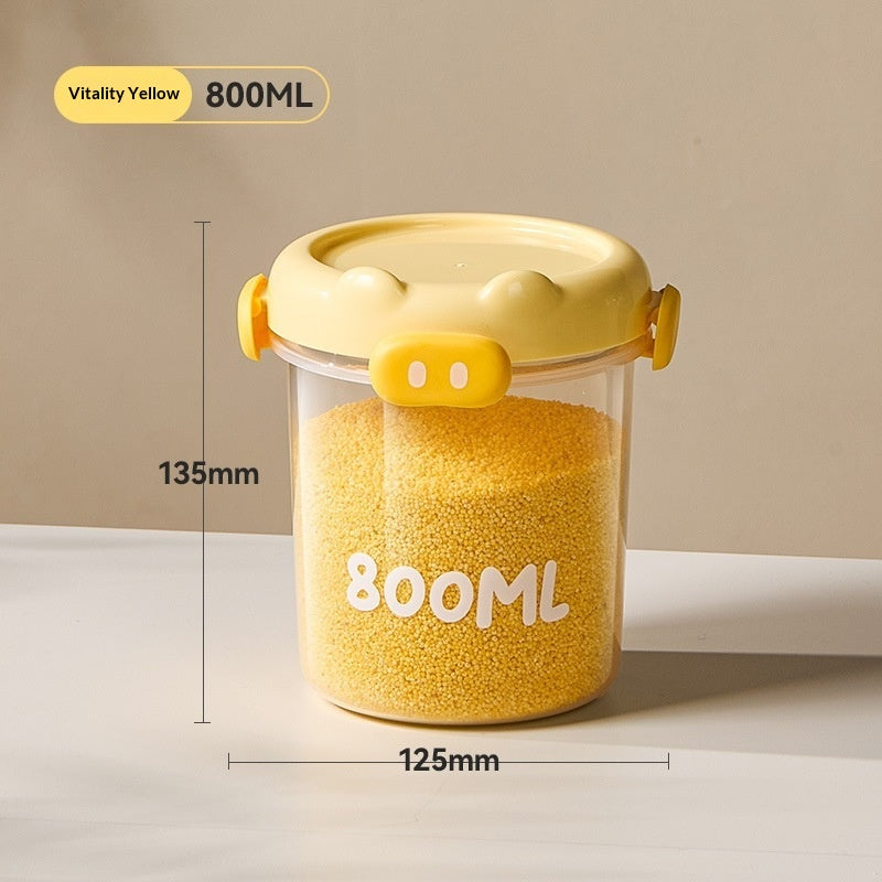 Clear Food Storage Jars for Grains and Cereals - Multiple Sizes