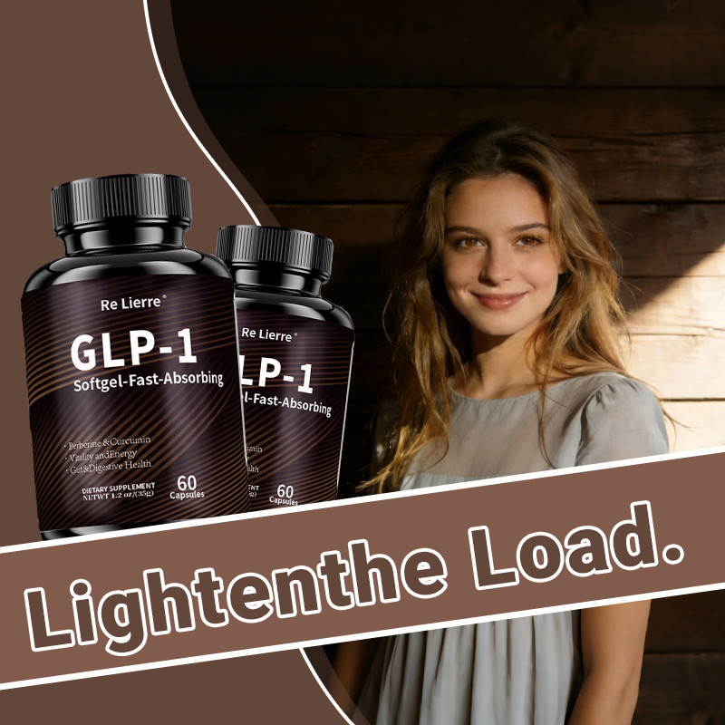 GLP-1 Supplement with Berberine, Green Tea & Curcumin - 60 Fast-Absorb Softgels