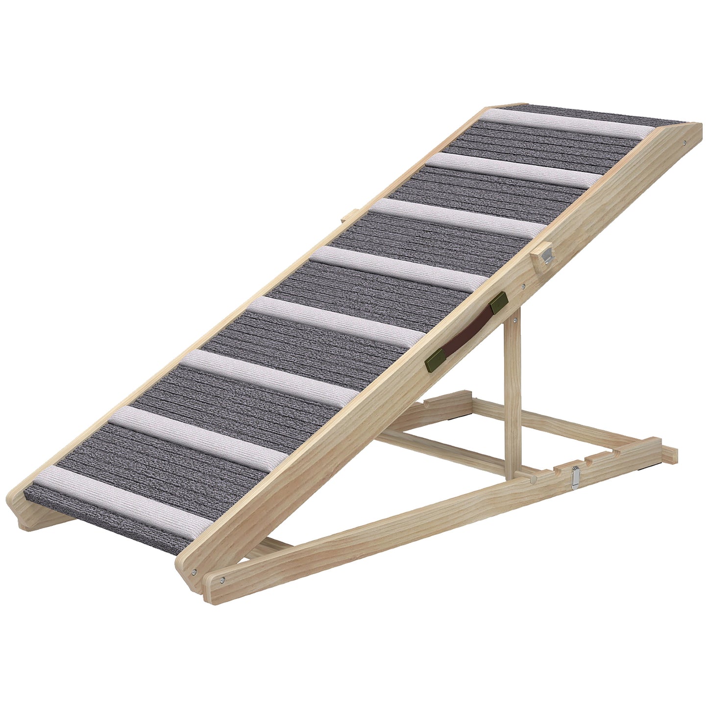 Foldable Dog Ramp for Couch and Car | Adjustable Height Pet Steps for Small to Large Dogs