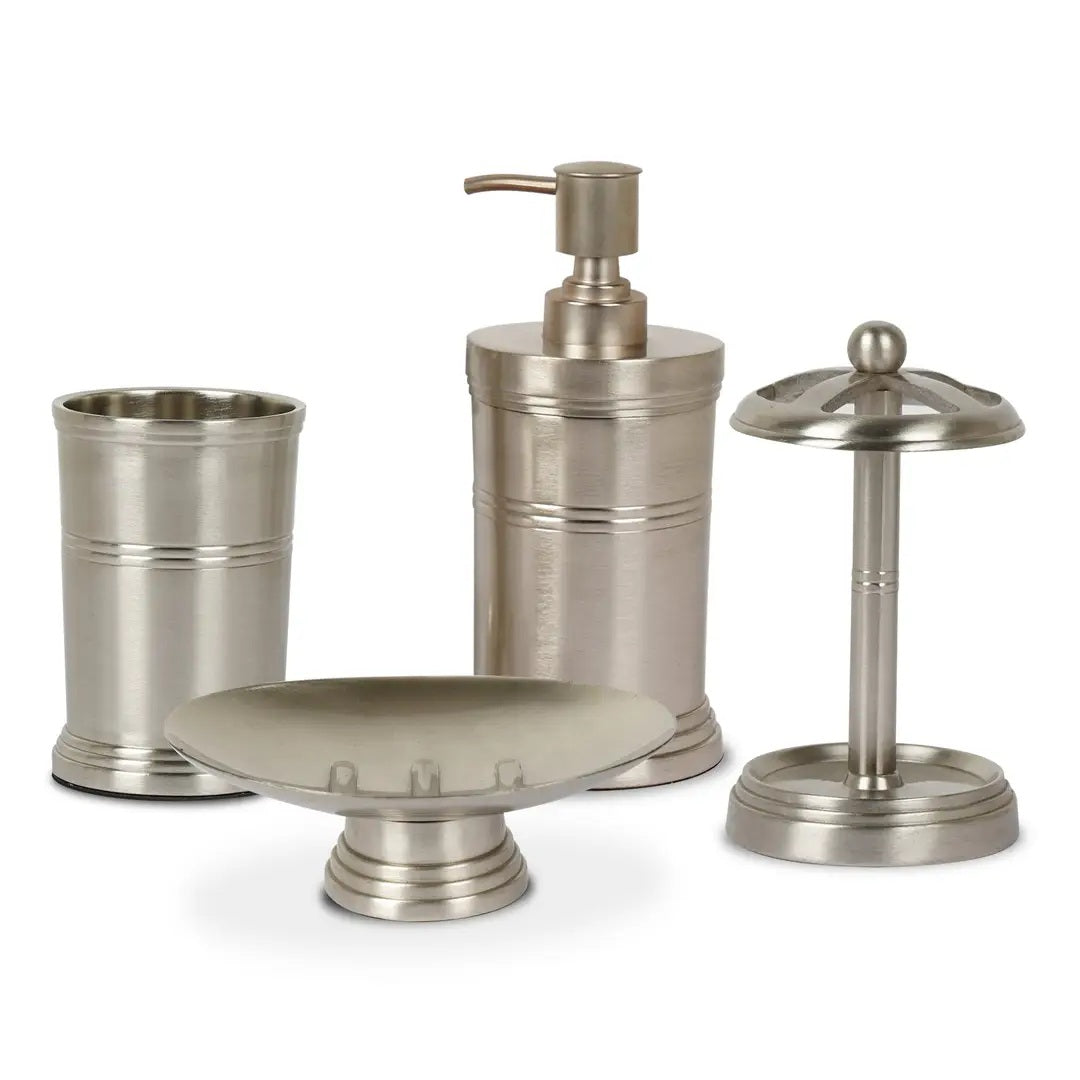 Stainless Steel Liquid Soap Dispenser Pump Bottle Bathroom Vanity &