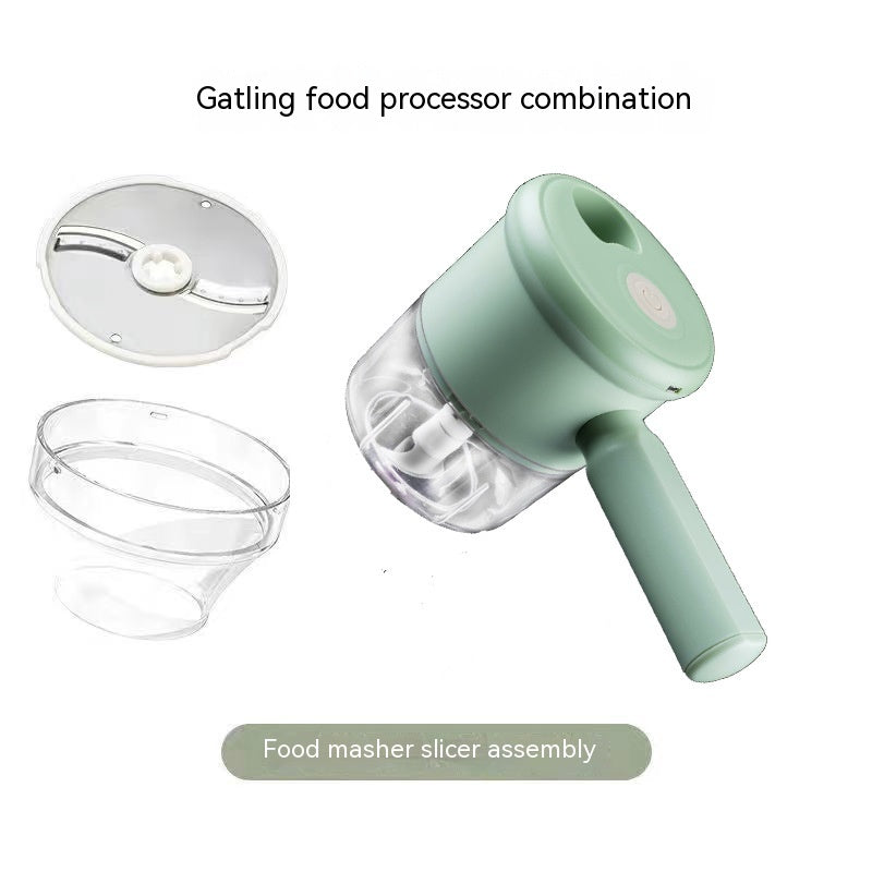 Multifunctional Electric Vegetable Cutter & Kitchen Hammer Set - Household Food Prep