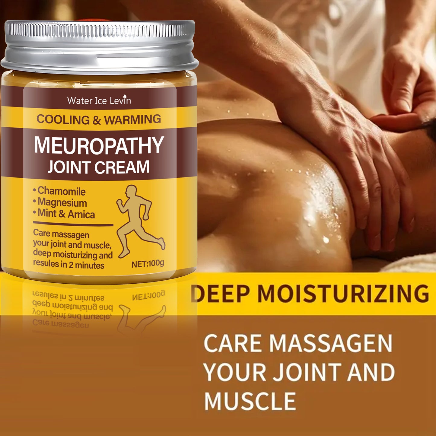 Joint and Muscle Massage Cream 100g - Daily Moisturizing Body Care