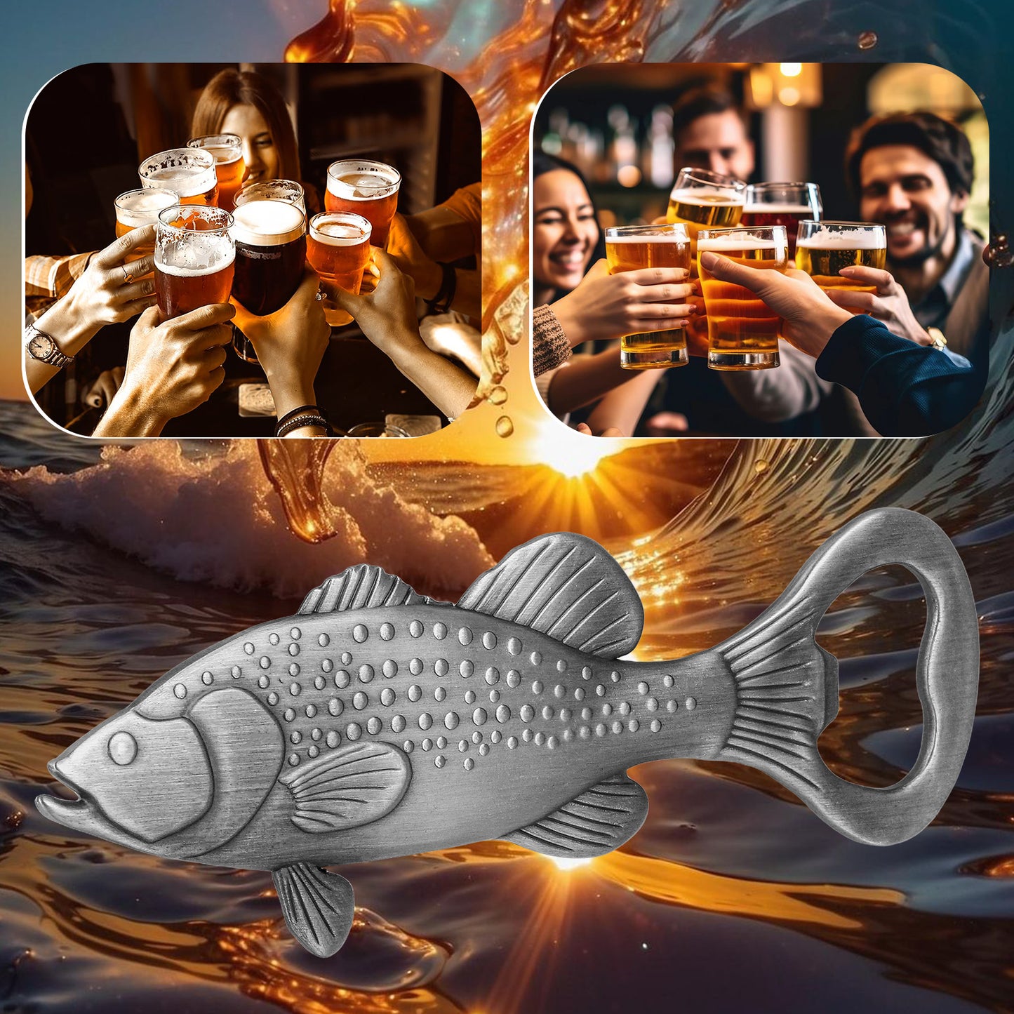 Creative Sea Bass Bottle Opener - Unique Bar Tool for Enthusiasts