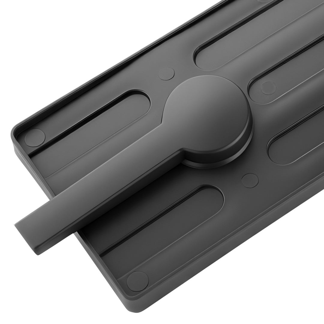 Kitchen Sink Caddy Organizer - Double-Layer Sponge Holder, Black