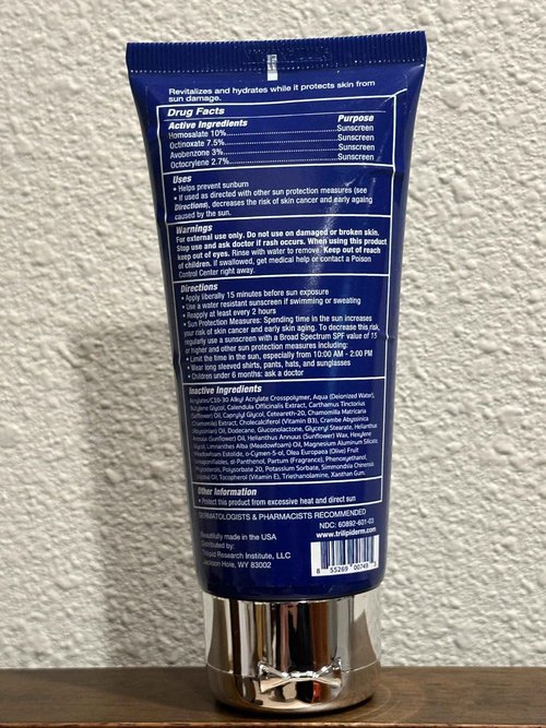 Trilipiderm 3oz TSA Travel Size 6-Pack All-Body Moisturizer with SPF 30 for Body, Face, Hands, & Feet