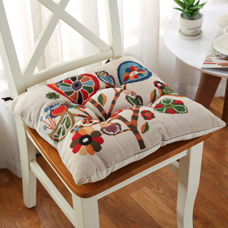 Thickened Non-Slip Chair Cushion for Dining & Kids Chairs - Solid Wood Stool Seat Pad