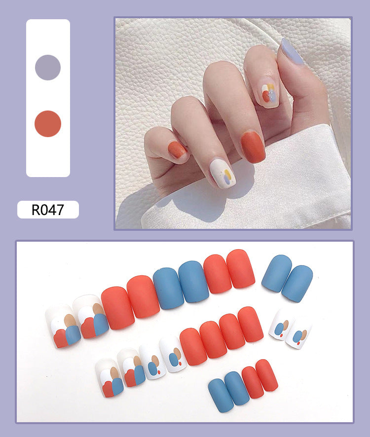 Removable Nail Stickers for Nail Art - 24 Pieces, Multiple Styles