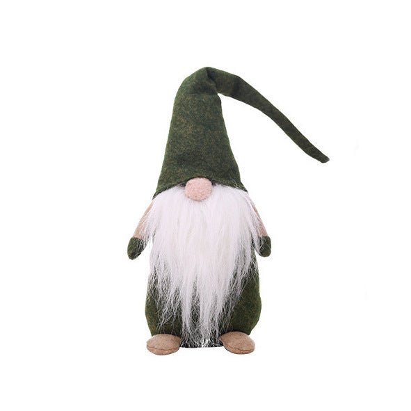 Christmas Tree Decorations Small Old Man Doll Ornaments - Faceless Standing Doll Set