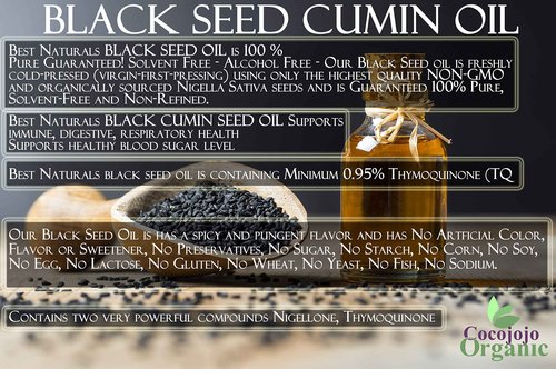 Dr Joe Lab Egyptian Black Seed Oil - Bulk 32 oz - Natural, Black Cumin, Unrefined, Kalonji, Cold Pressed, Extra Virgin, Blessed, Vegan, Non GMO - for Hair Skin