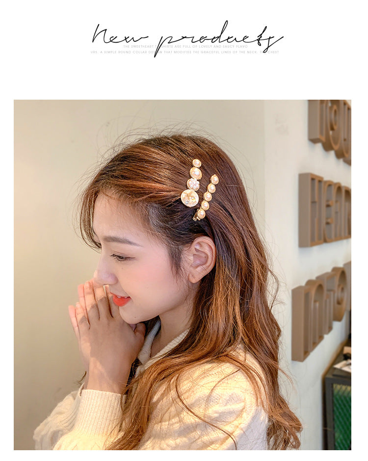Women's Hair Clip Set - Fringe Side Barrettes in Multiple Colors & Styles
