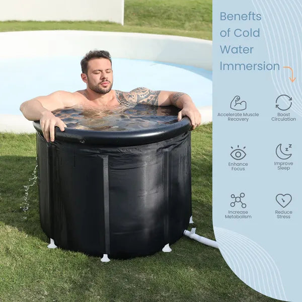 XXL Cold Plunge Tub - 102 Gallon Portable Ice Bath for Recovery