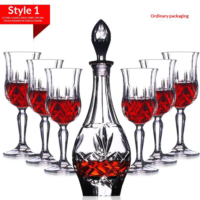 Crystal Glass Liquor Glass Set - Multiple Sizes, Elegant Drinkware Collection