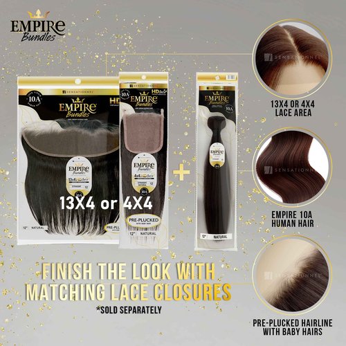 Sensationnel Empire bundles- body wave 10a tangle shed free human hair for weaving and sew in styles - 1 pack (24 inch, NATURAL/BLACK)