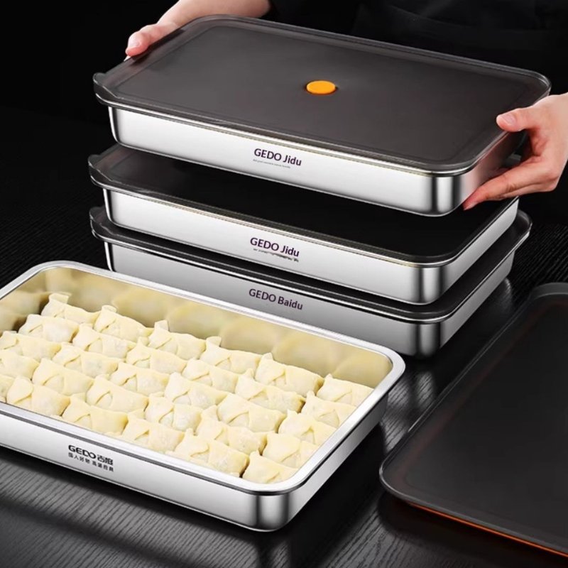 Food-Grade Dumpling Storage Box for Freezing and Storing – Multiple Sizes