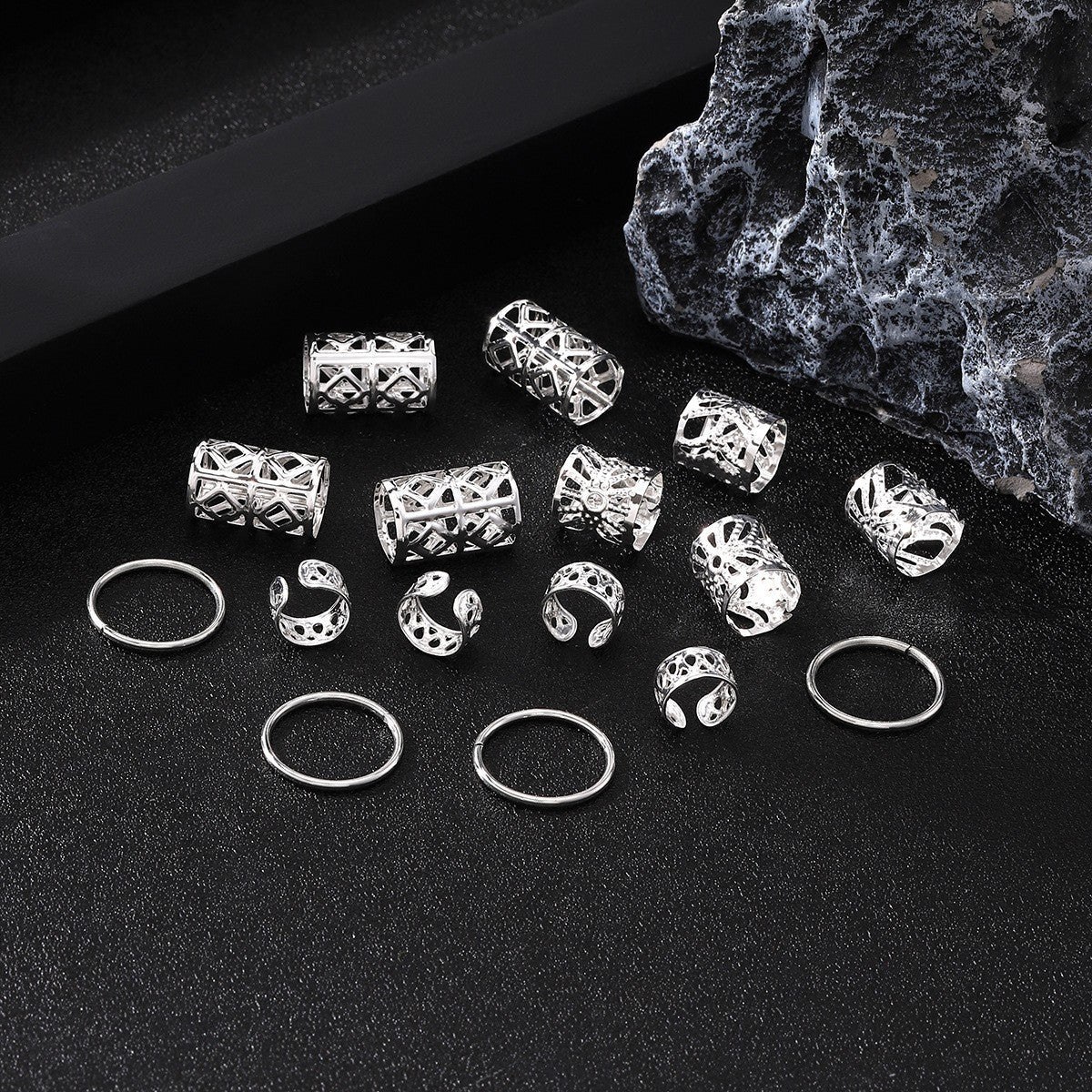 Women's Metal Ponytail Hair Clip - Trendy Circle Hair Accessory