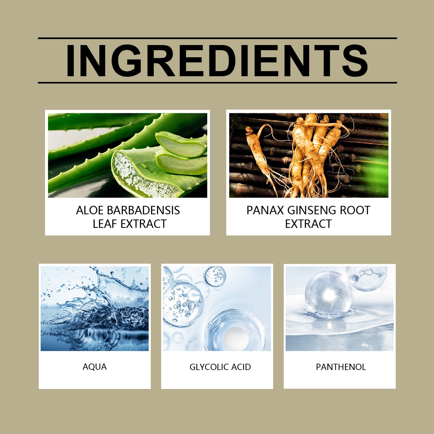 Glycolic Acid Facial Toner with Aloe & Ginseng - Hydrating Skin Care