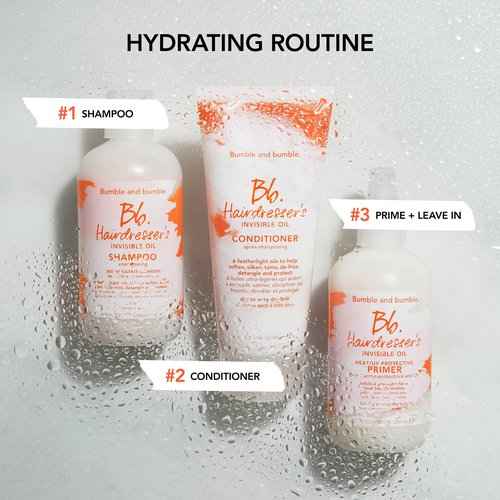 Bumble and bumble. Hairdresser's Invisible Oil Hydrating Shampoo + Conditioner Full Size Set | Hydrating, Anti Frizz, Color Safe | Curly, Wavy, Straight | With Coconut, Grapeseed + Argan Oil