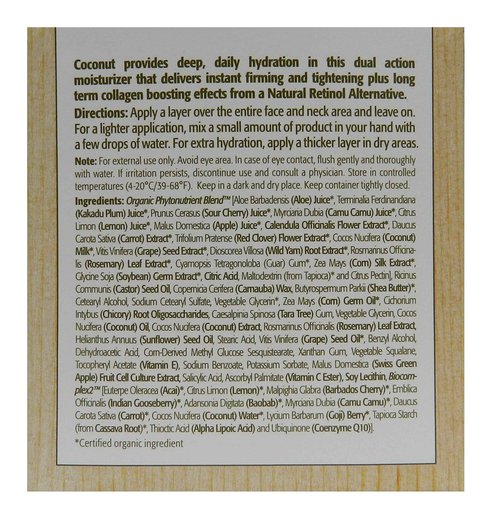 Eminence Organics Coconut Age Corrective Moisturizer, 2 Ounce