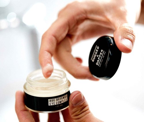 RUGGED & DAPPER - Daily Power Scrub Facial Cleanser, Age + Damage Defense Face Moisturizer and Age Defense Eye Complex