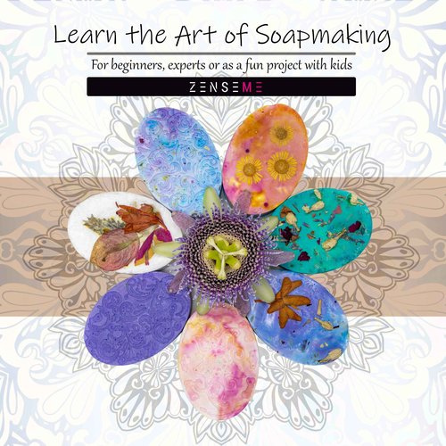 ZenseMe Bundle of Soap Making Kit with 5.5 LB Glycerin Soap Base | DIY Bundle, Melt and Pour Organic Natural Supplies for Adults, Beginners | 2LB Shea Butter and 5.5 LB Ultra Clear Glycerin