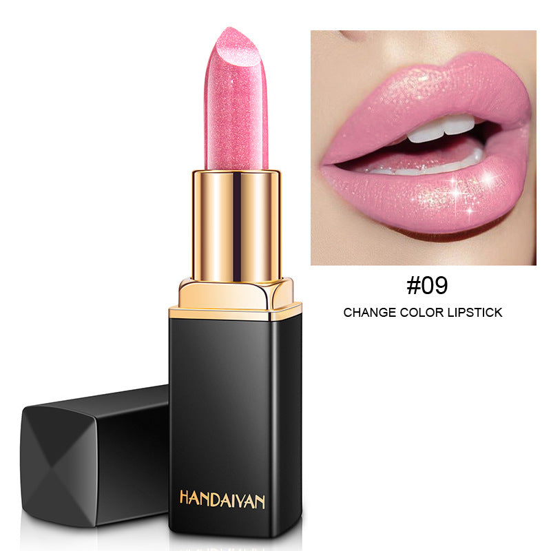 Mermaid Metallic Lipstick - Color Changing Pearlescent Lip Color with Temperature Effect