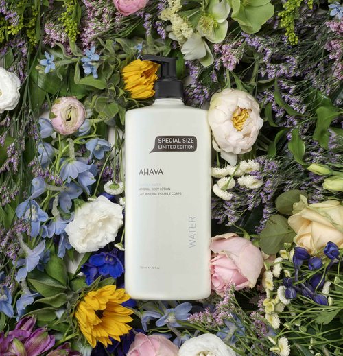 AHAVA Dead Sea Water Mineral Body Lotion - Daily Moisturizing & Hydrating Body Lotion with Osmoter, Exclusive blend of Dead Sea Minerals & Botanical Extracts, Original, 24 Fl.Oz (Packaging May Vary)