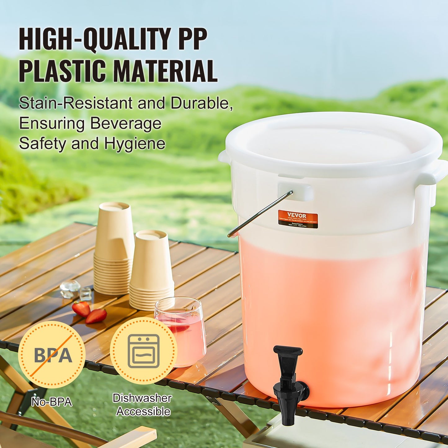 5 Gallon Beverage Dispenser with Spigot - 2 Pack