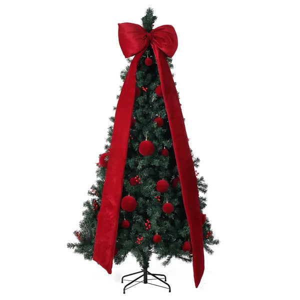 7.5 FT Artificial Christmas Tree with 300 Warm White LED Lights