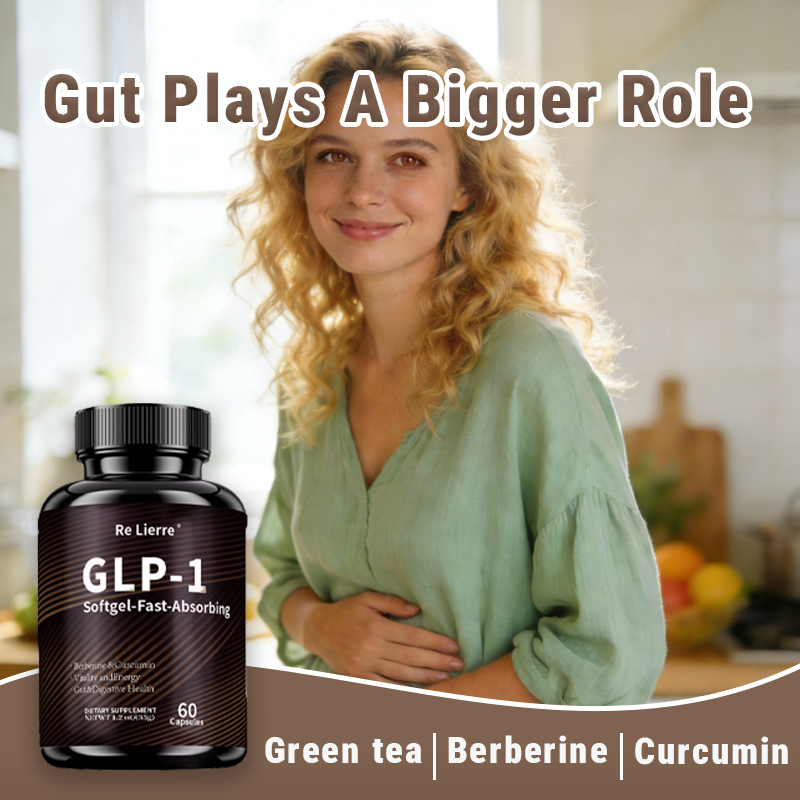 GLP-1 Supplement with Berberine, Green Tea & Curcumin - 60 Fast-Absorb Softgels