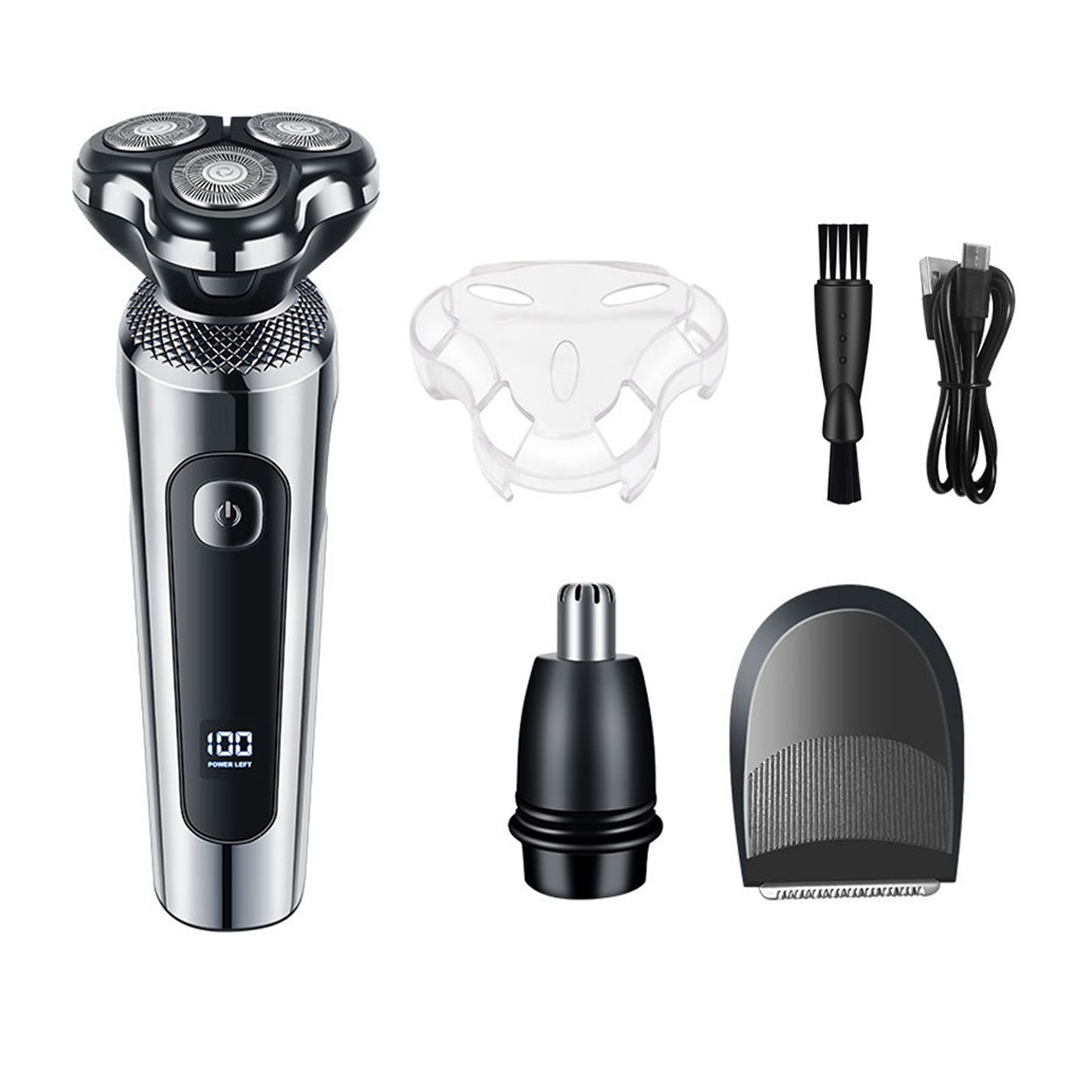 3 In 1 Men Grooming Kit IPX7 Water Proof 3D Floating Beard Hair